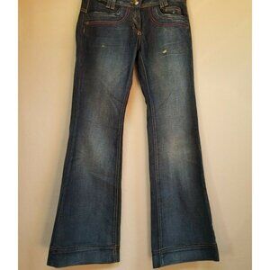 Just Cavalli Ittierre Womens Bootcut Jeans Size 24/38 Blue Medium Wash Casual